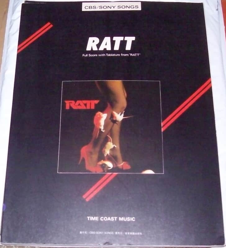 RATT - SELF-TITLED DEBUT - GUITAR TABLATURE Japan Band Score Tab Book Songbook image 1
