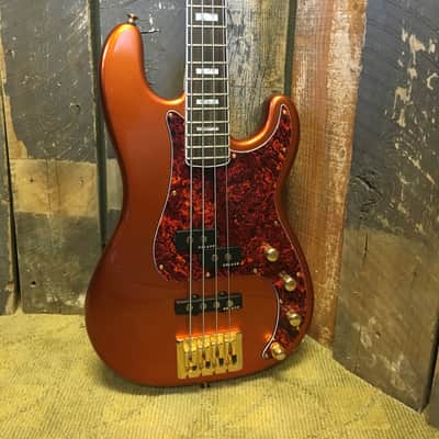 **USED** Bass Mods KQ4 P Bass - Candy Apple Orange image 2