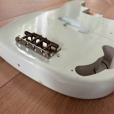 Fender (MJT) Precision Bass Body (2025) - Vintage Aged Faded Sonic Blue image 7