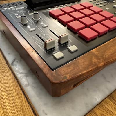 Akai MPC2500: JJOS, XLCD screen, custom wooden case image 5