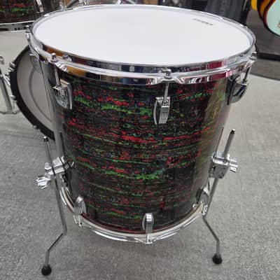 Ludwig Classic Maple 3-piece Shell Pack 12/16/22 2010 - Psychedelic Red Glass image 15