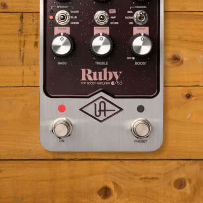 Universal Audio Ruby '63 Top Boost Amplifier Guitar Pedal image 1