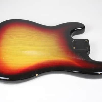 1978 Fender Precision Bass BODY Sunburst ASH Super CLEAN USA 4-Bolt Lightweight 5.2 lbs PBass 1970's Vintage image 16