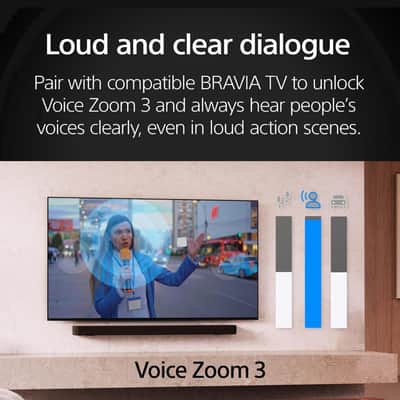 Sony BRAVIA Theater Bar 7, with 9 speakers, Dolby Atmos/DTS:X compatible image 3