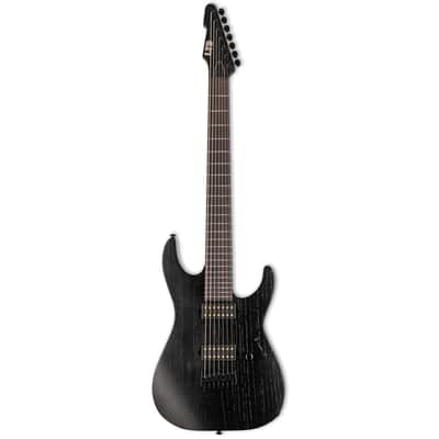 ESP LTD AW-7B Baritone Open Grain Black Satin - BRAND NEW - Comes with ESP Hard Case! image 2