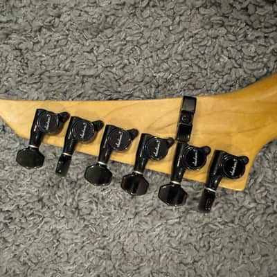 Jackson Dinky Rev MIJ 1994-1995 - Matte Black Unique FIXED BRIDGE Superstrat guitar  Custom Shop Shred Machine Metal Strat solid body Lightweight exclusive image 13