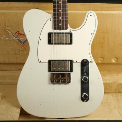 Fender Custom Shop 1960 Telecaster HH Journeyman Relic Olympic White R147460 image 1