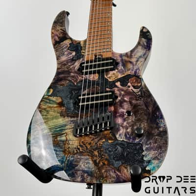 Legator Ninja X7F Multiscale 7-String Electric Guitar w/ Bag - Coral image 9