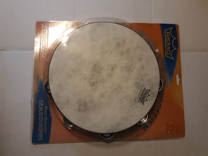 Remo  Fiberskyn® Tambourine - Quadura® Black, 10" TA-5210-70 image 1