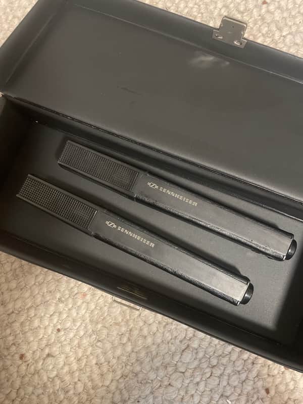 2 x Sennheiser BF541 Black Fire 541 Supercardioid Dynamic Microphone 1990s - Black image 1
