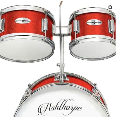 🎸5 Piece Junior Size Acoustic Drum Kit with Snare, Cymbal, and Throne🎸 image 4