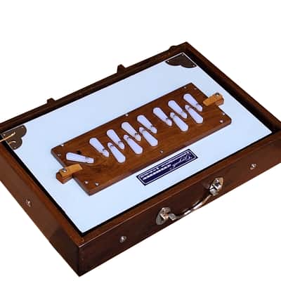 SHRUTI BOX~ SIZE (15" X 10" X 3")~13 NOTES~440 Hz~CHANT~MANTRA~SHRUTI~WITH BAG image 15
