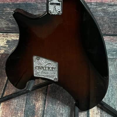 Used Ovation 1973 Deacon Electric Guitar with Matching Ovation Case- Sunburst image 8