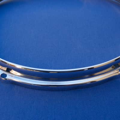 Slingerland Chrome Over Steel 12" Hoop 6 Holes Niles Vintage image 2