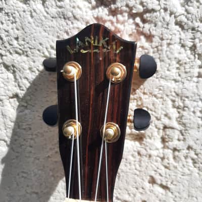 Lanikai NK-C Ukulele, Custom Series Solid Koa, Abalone Inlays, Case image 2