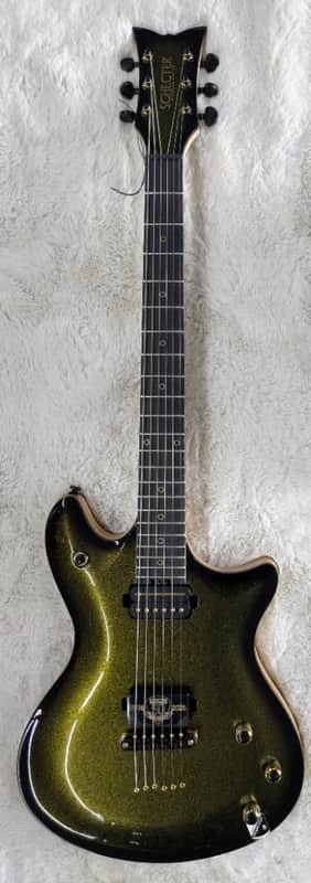 Mint Schecter 4136 Tempest 50th Anniversary Offset Electric Guitar in Gold Burst image 1