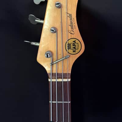 Kapa Continental Bass Guitar - Slim Hofner Neck - Short Scale - Two Pickups - Padded Gig Bag - 1967 image 7