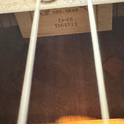 Martin D-15 USA Acoustic Guitar with Original Hardshell Case **PROFESSIONALLY REPAIRED CRACKS AS IS** image 7