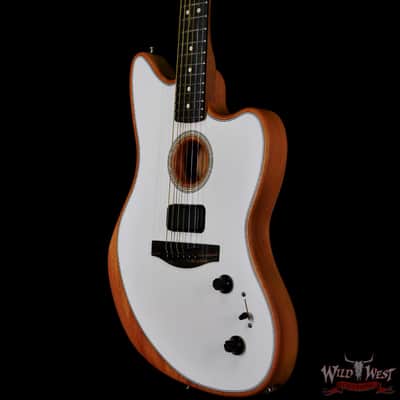 Fender American Acoustasonic Jazzmaster Ebony Fingerboard Arctic White image 2