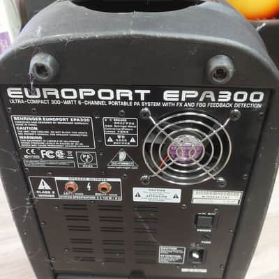 Behringer Europort EPA300 Portable PA System w/ Speaker Cables & Power Cable (USED) image 18