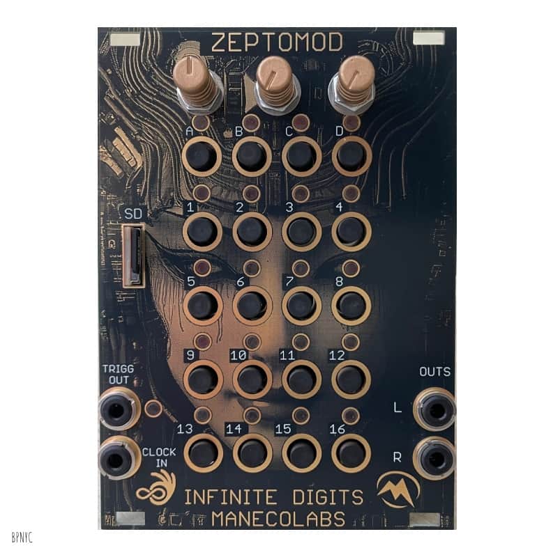 Infinite Digits x Maneco Labs ZEPTOMOD BLACK & GOLD (BPNYC) image 1