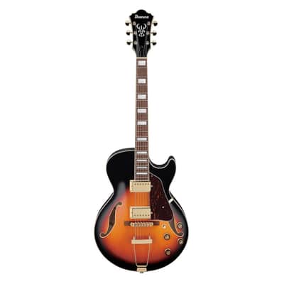 Used Ibanez AG75GBS AG Standard Hollow Body Electric Guitar - Brown Sunburst image 2