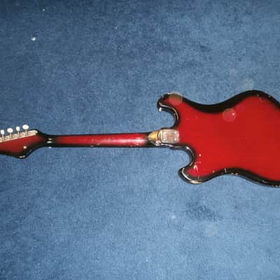 Vintage 1960's Kingston 65 Electric Guitar! Japan Teisco! Mirror Pickguard! image 7