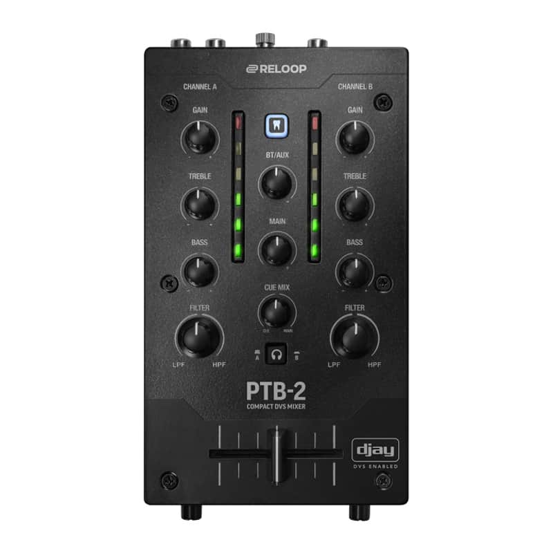 Reloop PTB-2 Portable DJ Mixer 2+1 Channel with Bluetooth image 1