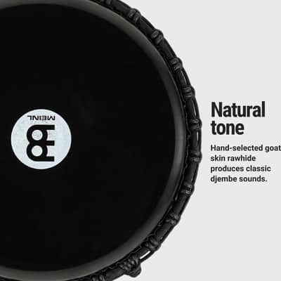 Meinl Percussion Djembe with Synthetic Shell, 12" Large, Rope Tuned Black Goat Skin Head (PADJ4-L-G) image 4