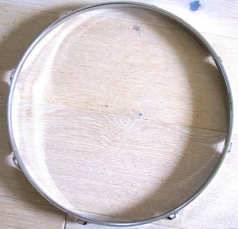 16" 8-Lug Triple-Flanged Hoop Rim Chrome Heavy-Duty (USED) image 1