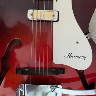 Harmony H53 Rocket 1959 - 1967 Red Sunburst image 9