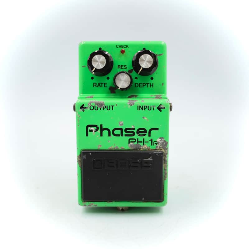 Boss PH-1R Phaser Made in Japan 1980 Black Label Silver Screw ACA