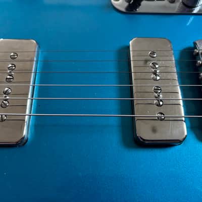 Deltone Tele Style w/ P90s & Duesenberg Trem – Lake Placid Blue (2021) image 5