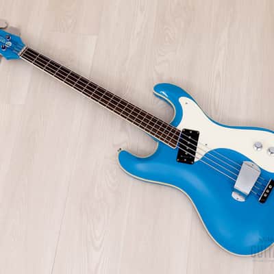 2006 Mosrite USA Custom Shop Ventures Model Bass 1963 Vintage Reissue California Blue w/ Case, COA image 13