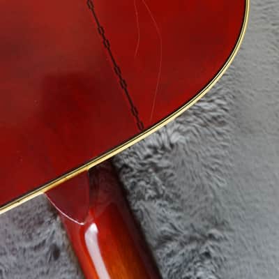 Morales M350 Jumbo Acoustic Japan Sunburst w/ Hard Case image 21
