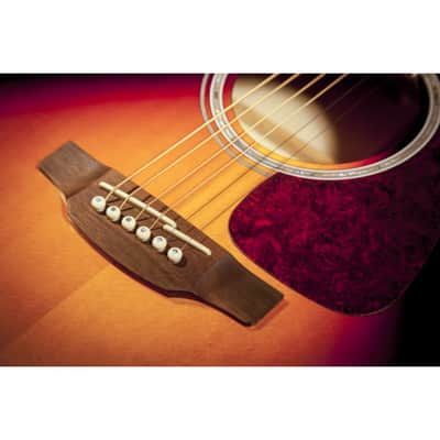 Takamine GJ72CE Solid Spruce Top / Layered Maple Jumbo Acoustic-Electric Guitar - Brown Sunburst image 4
