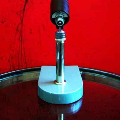 Vintage 1960's Calrad DM-20 dynamic microphone High Z harp mic w cable box & stand # 2 image 9