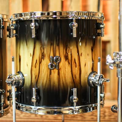 Sonor SQ2 Medium Beech Black Burst African Marble Drum Set - 22,10,12,14,16 Bild 6