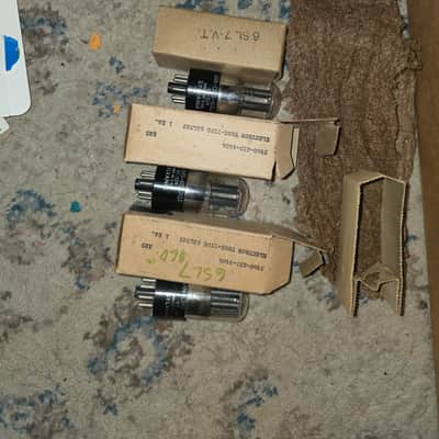 NOS JAN Sylvania 6SL7GT Vacuum Tubes – 4-Pack in Original Military Boxes image 2