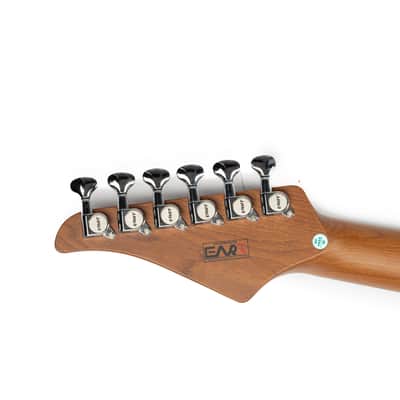 EART YMX-SG3,Roasted Book-match Mahogany Solid Body,22 Stainless Steel Frets,6-Point Synchronized Tremolo image 7