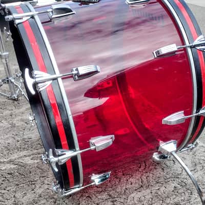 1970s Ludwig Vistalite Quadra-Plus Drum Set with Single-Color Finish image 3