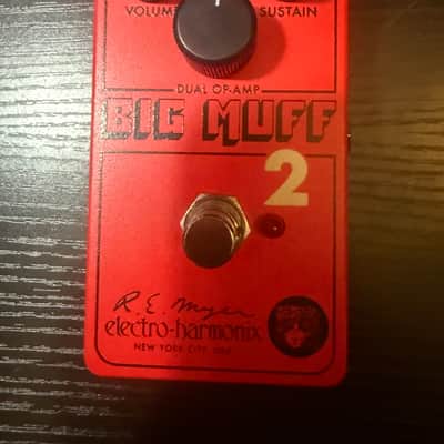 Electro-Harmonix / JHS Nano Big Muff 2 Dual Op-Amp Fuzz 2025 - Present Red imagen 1