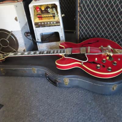 GIBSON ES-355-TD-SV 1966 CHERRY BIGSBY 1 OWNER ORIGINAL LEFT HANDED AMAZING! image 24