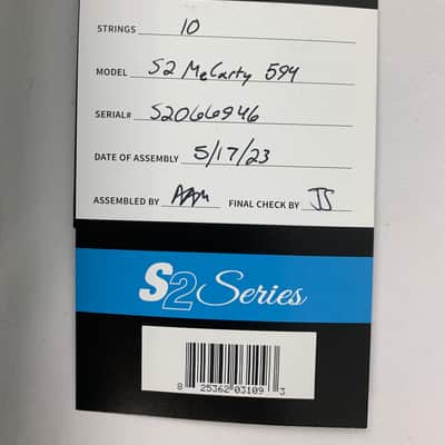 PRS Paul Reed Smith S2 McCarty 594 Electric Guitar Whale Blue + PRS Gig Bag BRAND NEW image 24