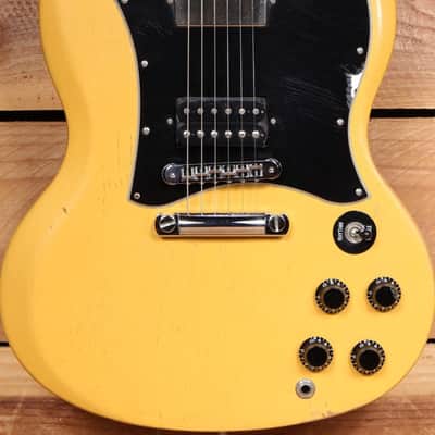 GIBSON 2004 SG SPECIAL Rare Worn TV Yellow PAF PU Ebony Board Faded Relic 54601 image 5