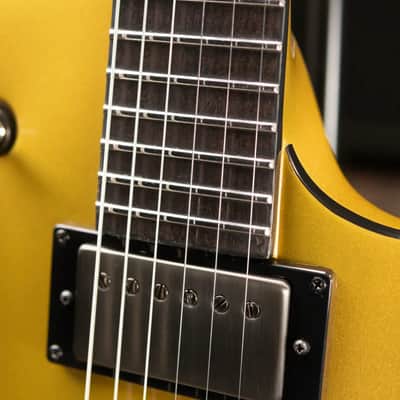 ESP LTD EC-2025 50th Anniversary Electric Guitar - Metallic Gold with Hardshell Case - Demo image 11