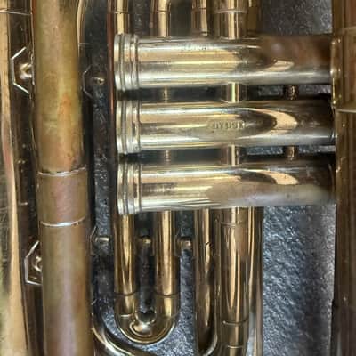 Bach brand Marching Baritone Horn with  mouthpiece, Made in USA image 10