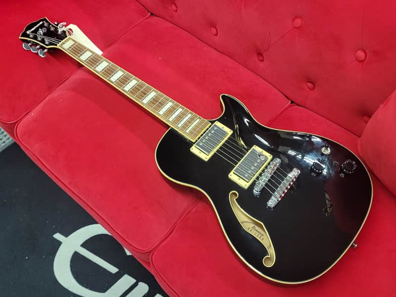 Ibanez AXD71-BK-12-01 Black Semi Hollow Electric Guitar LP, T