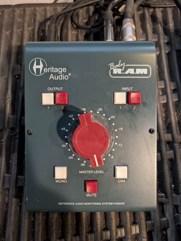 Heritage Audio Baby RAM Passive Desktop Monitor Controller 2020 - 2021 - RAF Blue Grey image 1