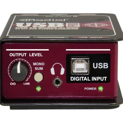 Radial USB-Pro 2-channel Direct Box w/ 25 ft. XLR image 4